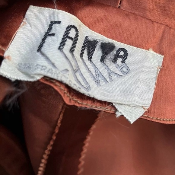 Vintage 1970’s 2 piece set with jacket and mock wrap skirt Fanya San Francisco - Picture 5 of 14